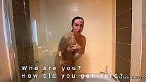 Neighbor Poked Milf In The Mouth As She Was In The Shower, Leaving Come On Her Face